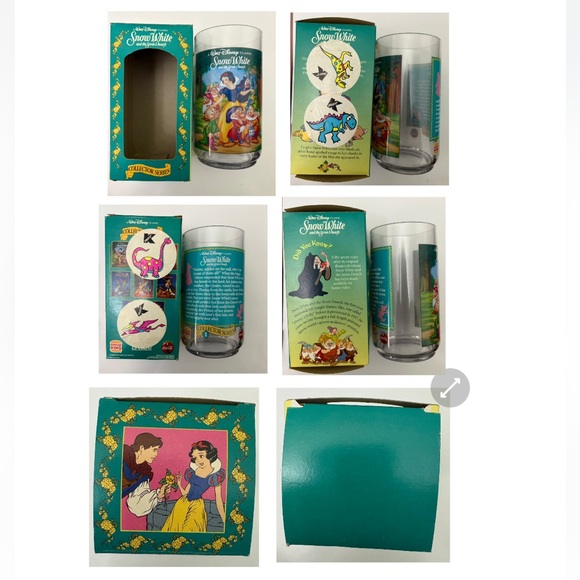 Vintage 1994 set of 4 Disney Classic plastic cups from Burger King - Picture 2 of 5